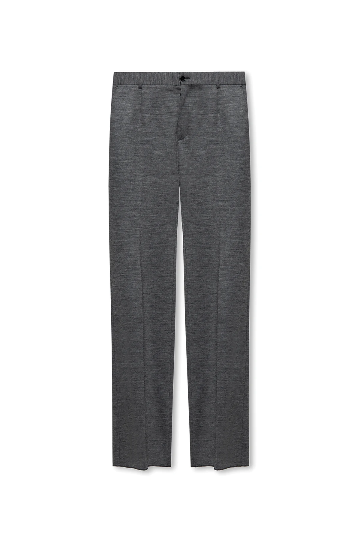 GREY Pleat-front trousers