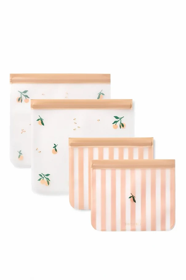 PINK Set of four storage pouches