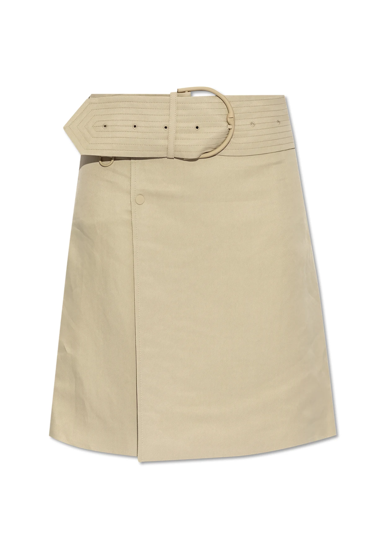 beige Skirt with a wide belt