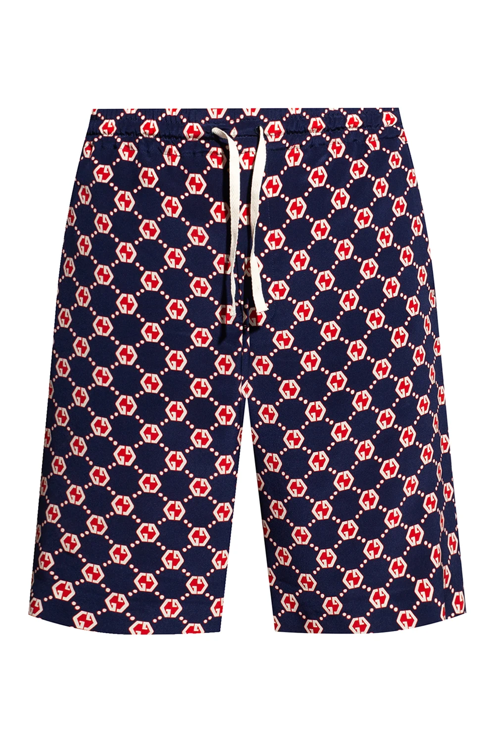 Silk shorts with logo