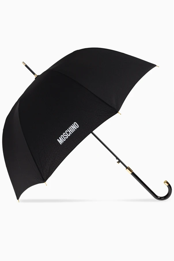 SCHWARZ Regenschirm mit Muster