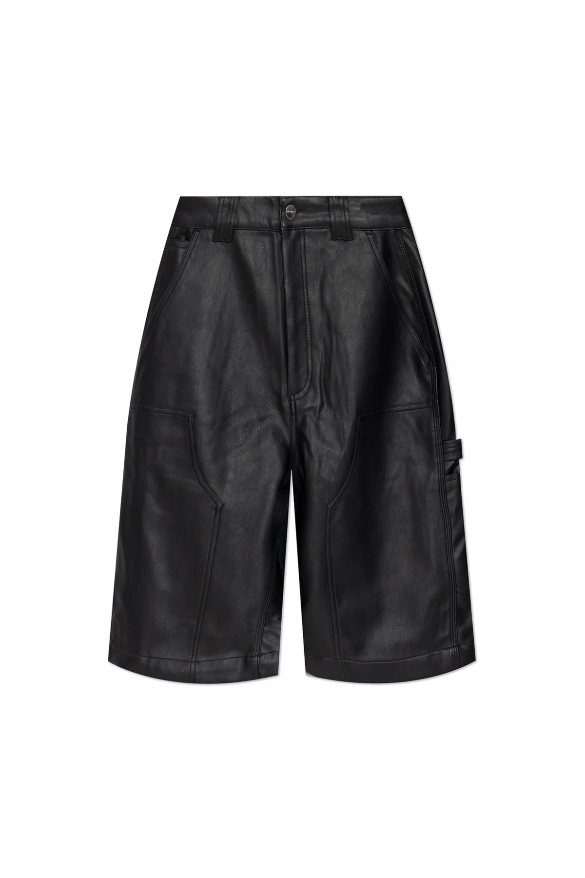 BLACK Eco Leather Shorts