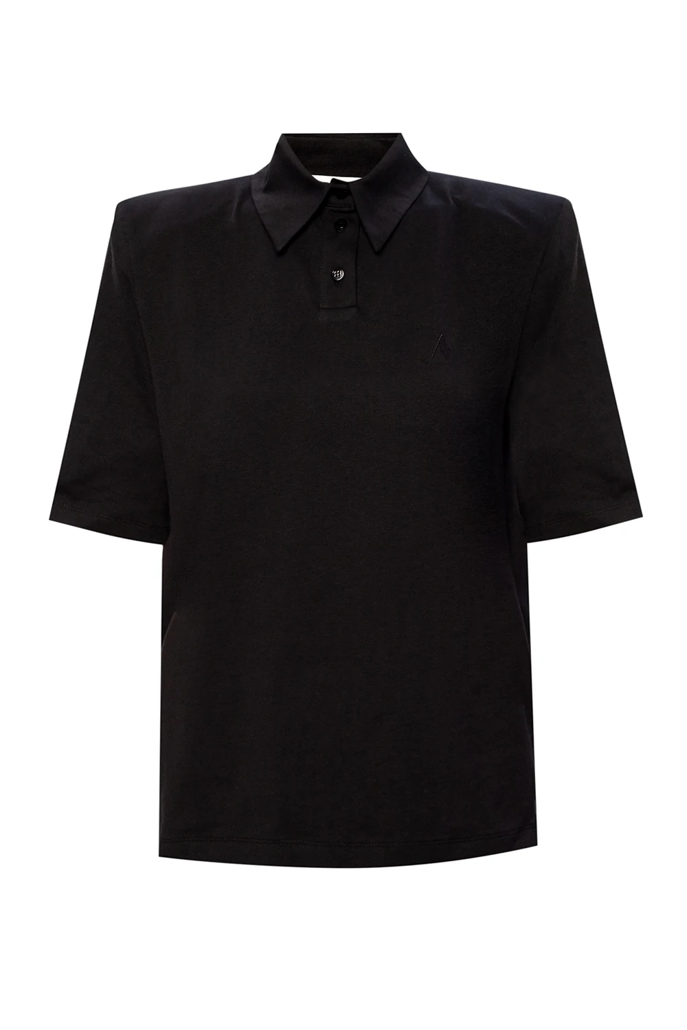 Polo shirt with padded shoulders