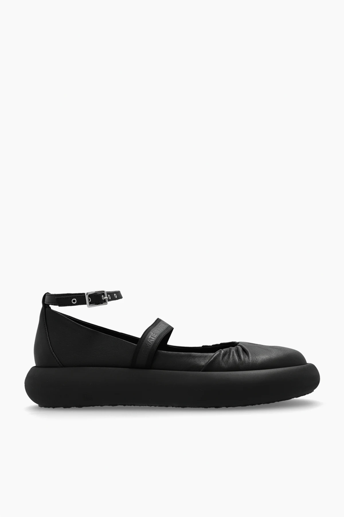 Leather ballet flats