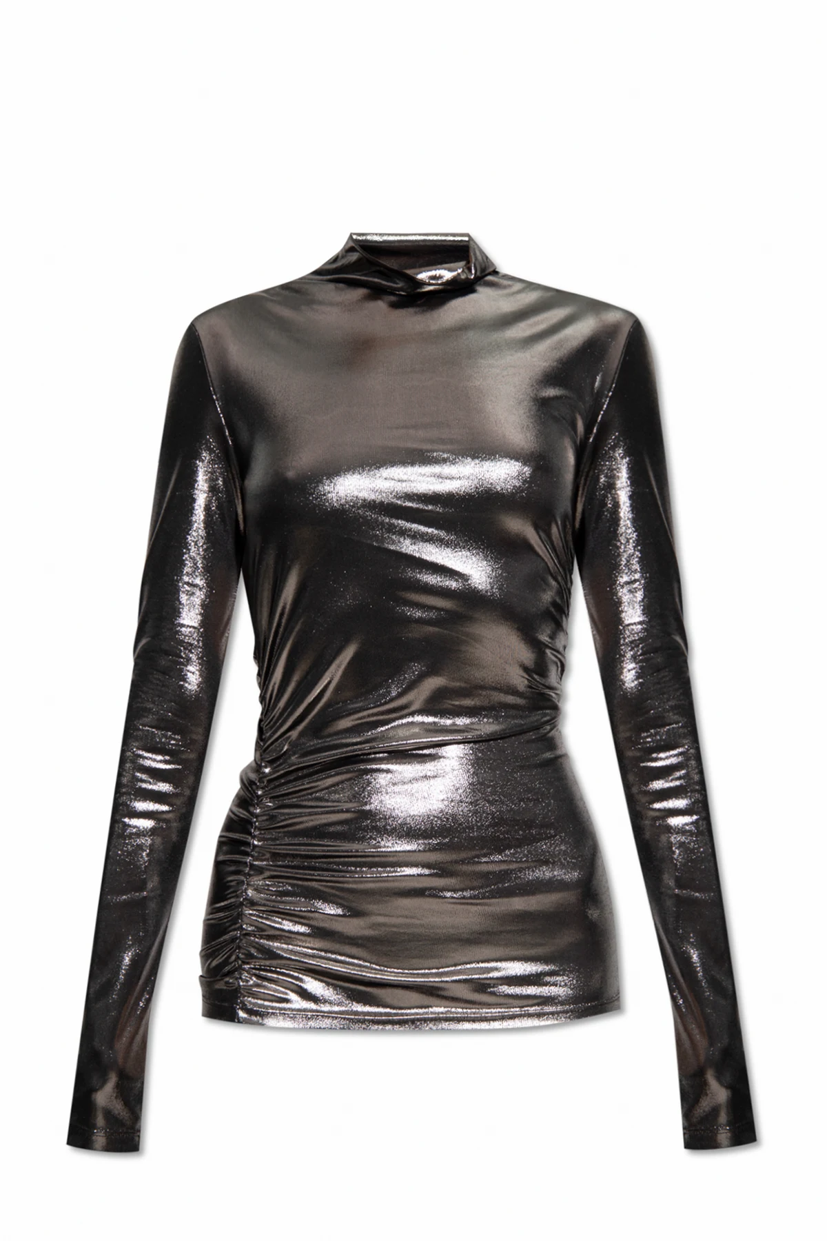 Top with metallic finish