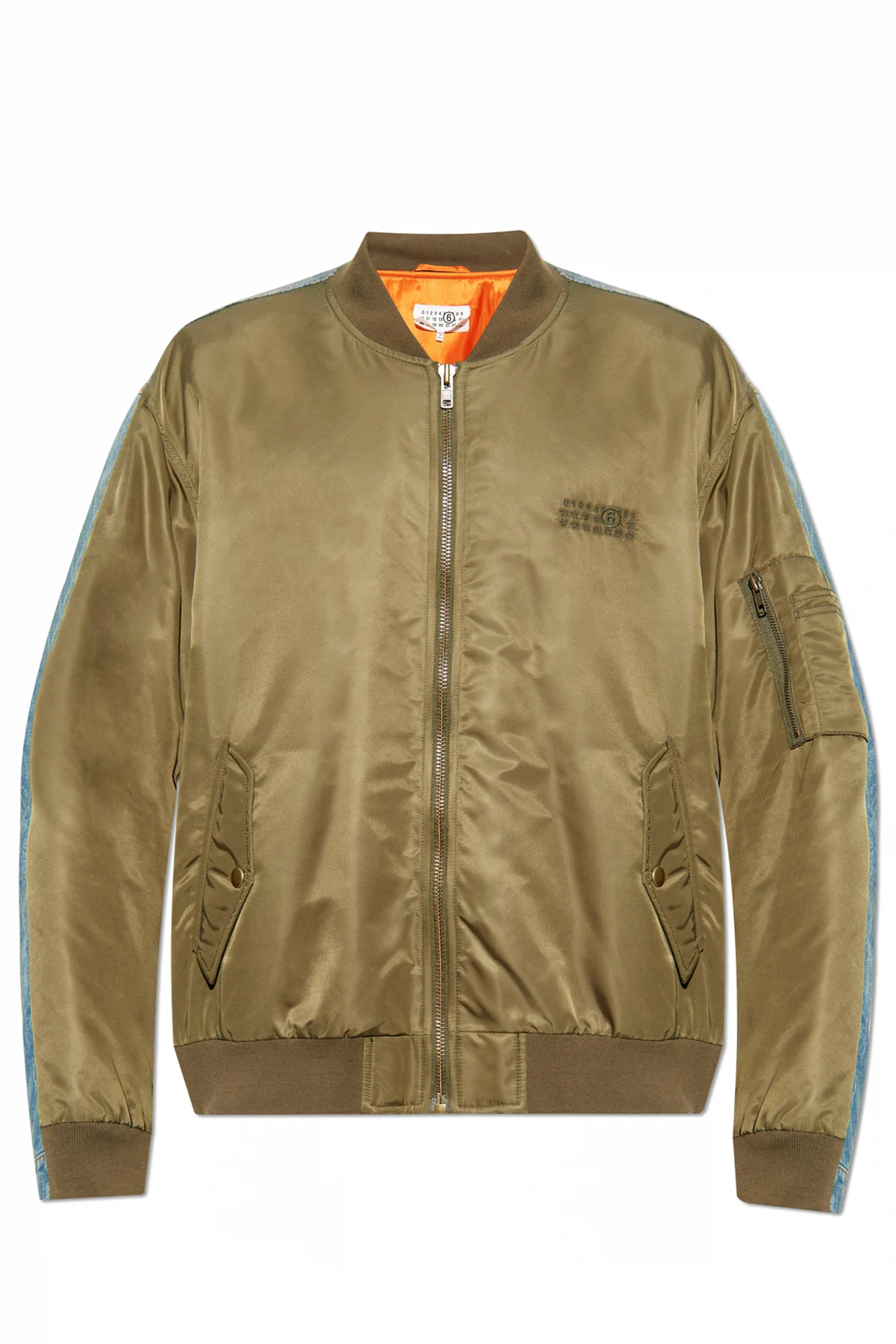 Kurtka z łączonych materiałów