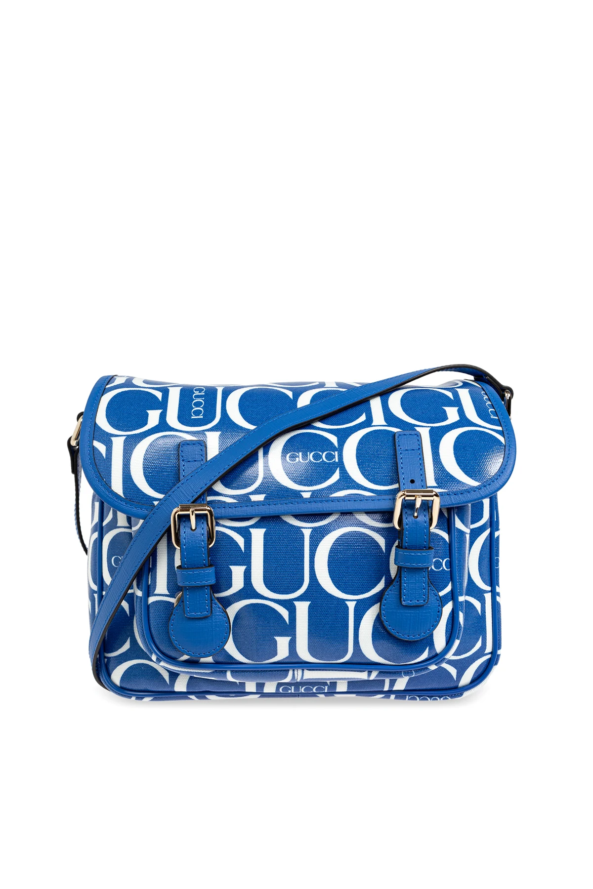 BLAU Schultertasche mit GG-Muster