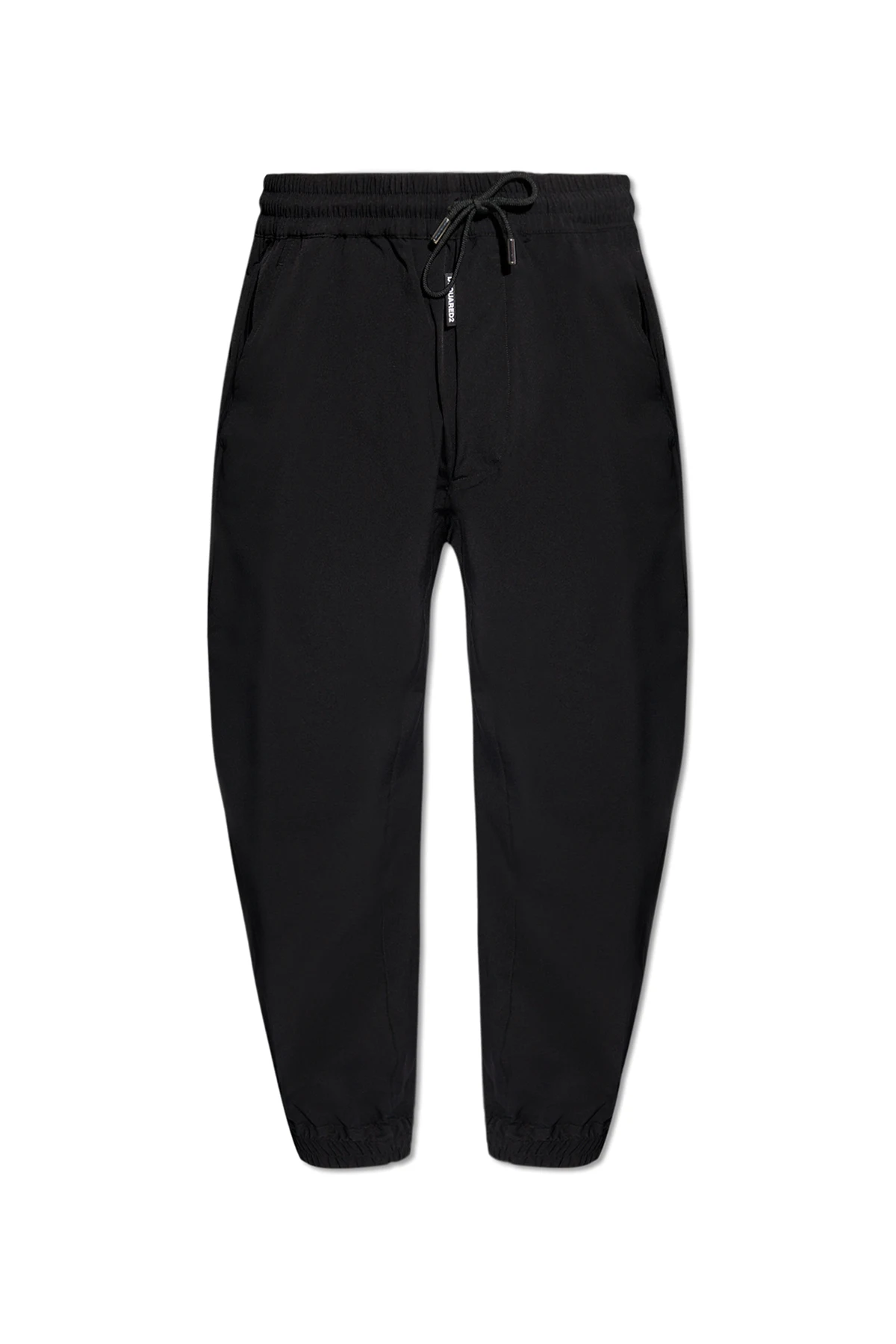 Trousers with elasticated cuffs