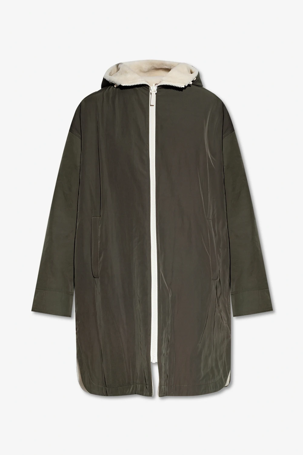 Reversible jacket with logo