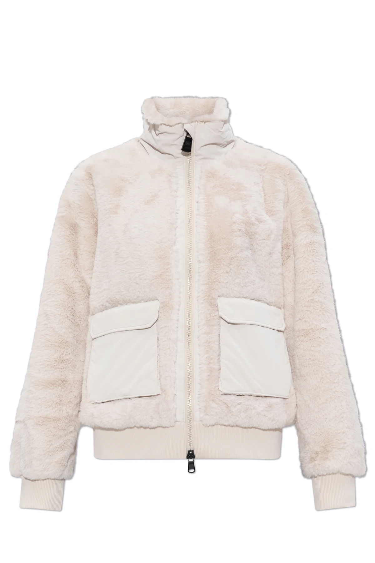 Gefütterte Jacke mit Kunstfell