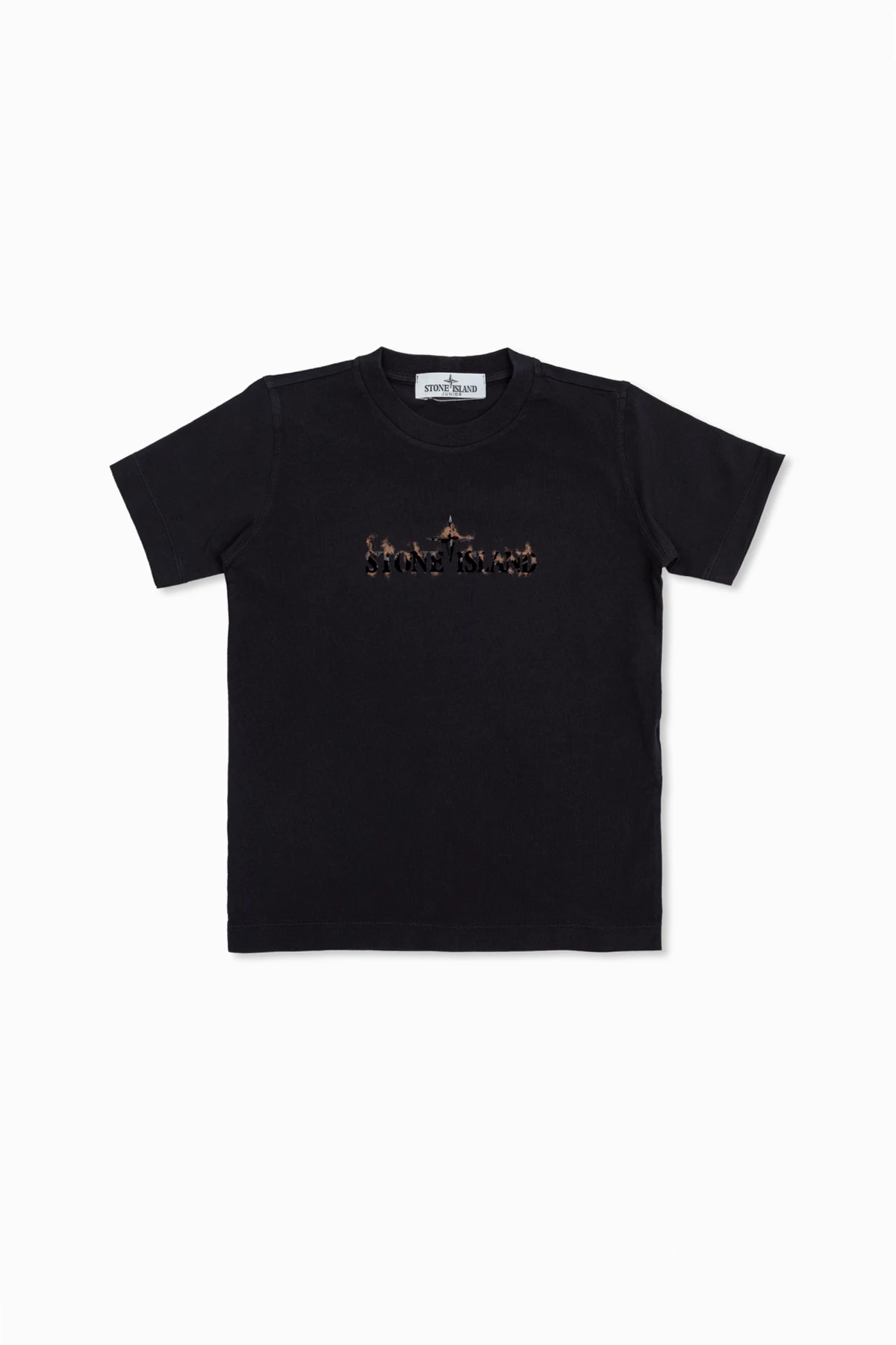 BLACK T-shirt with logo