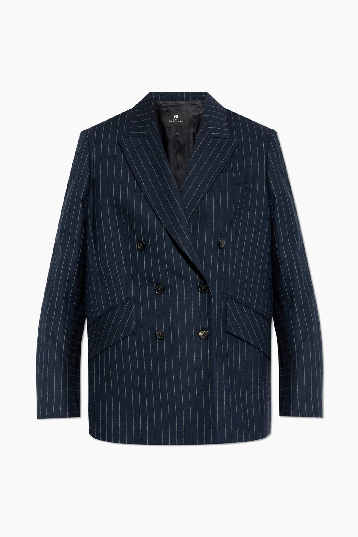 Doppelreihiger Blazer mit Streifenmuster