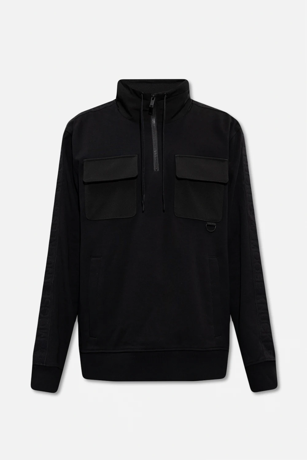 Sweatshirt with standing collar