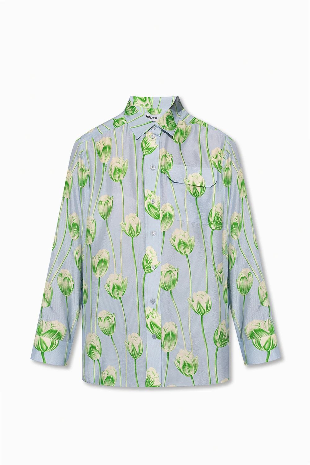 Shirt with floral motif