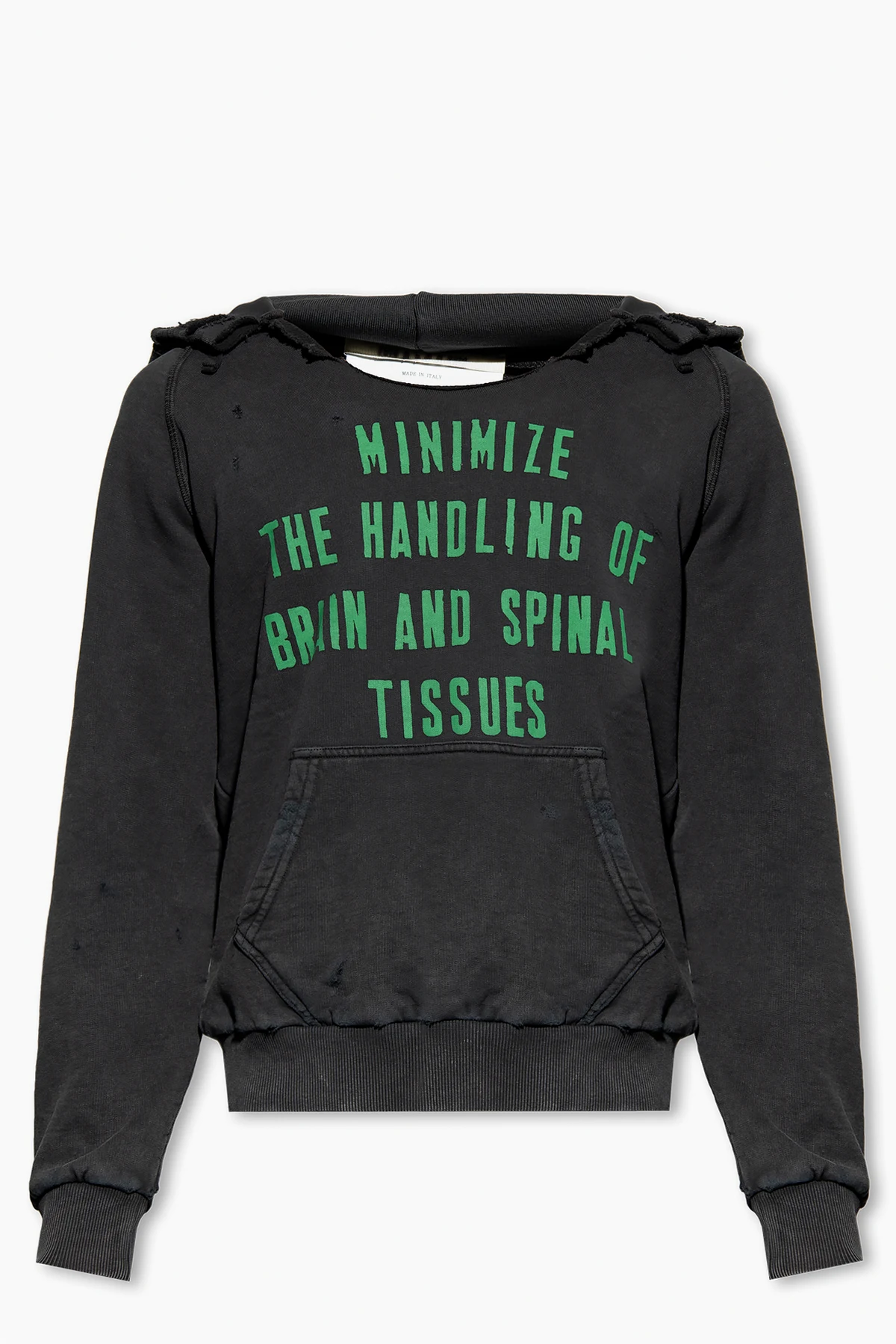 Hoodie with vintage effect