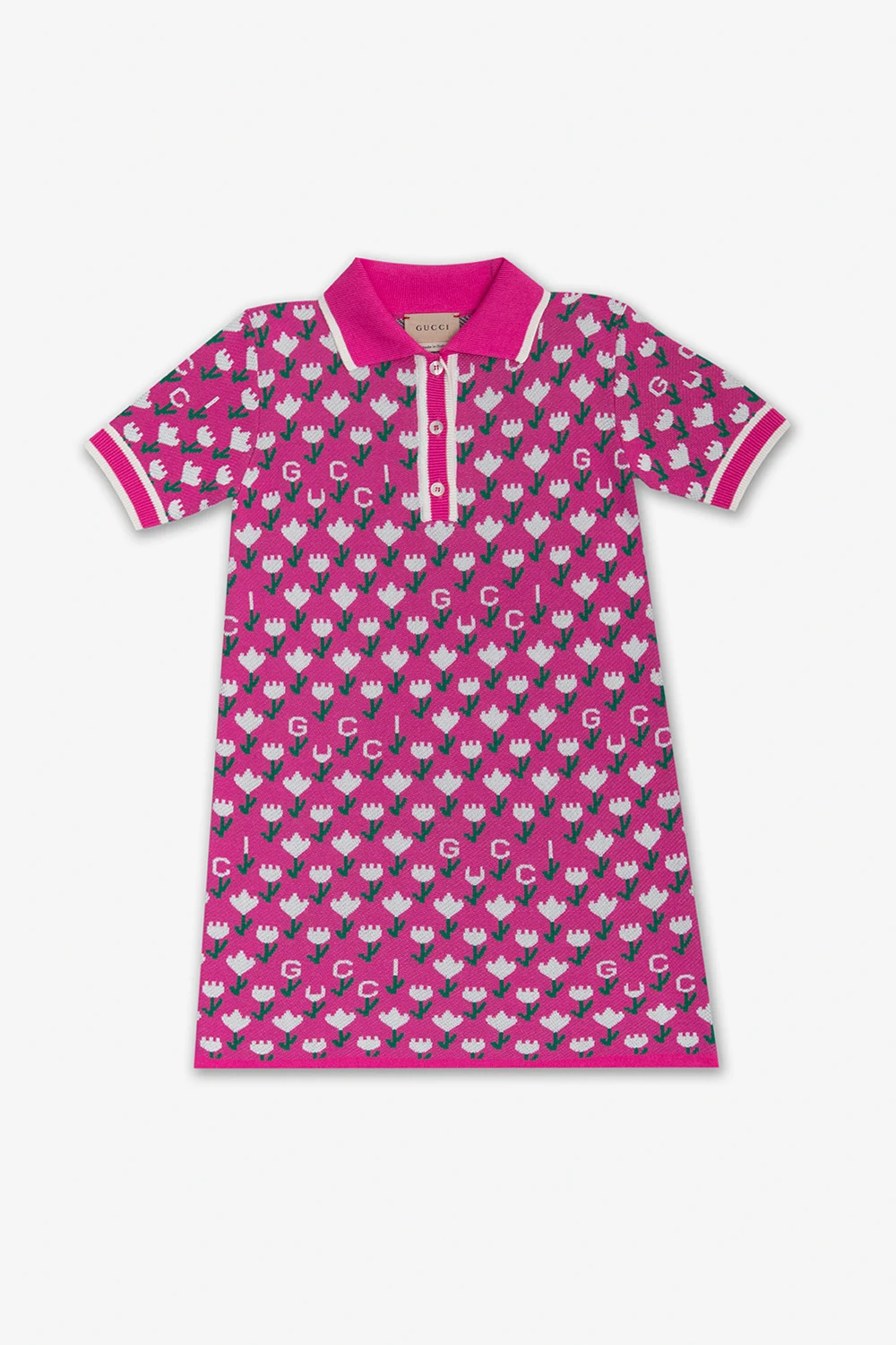 Dress with floral motif