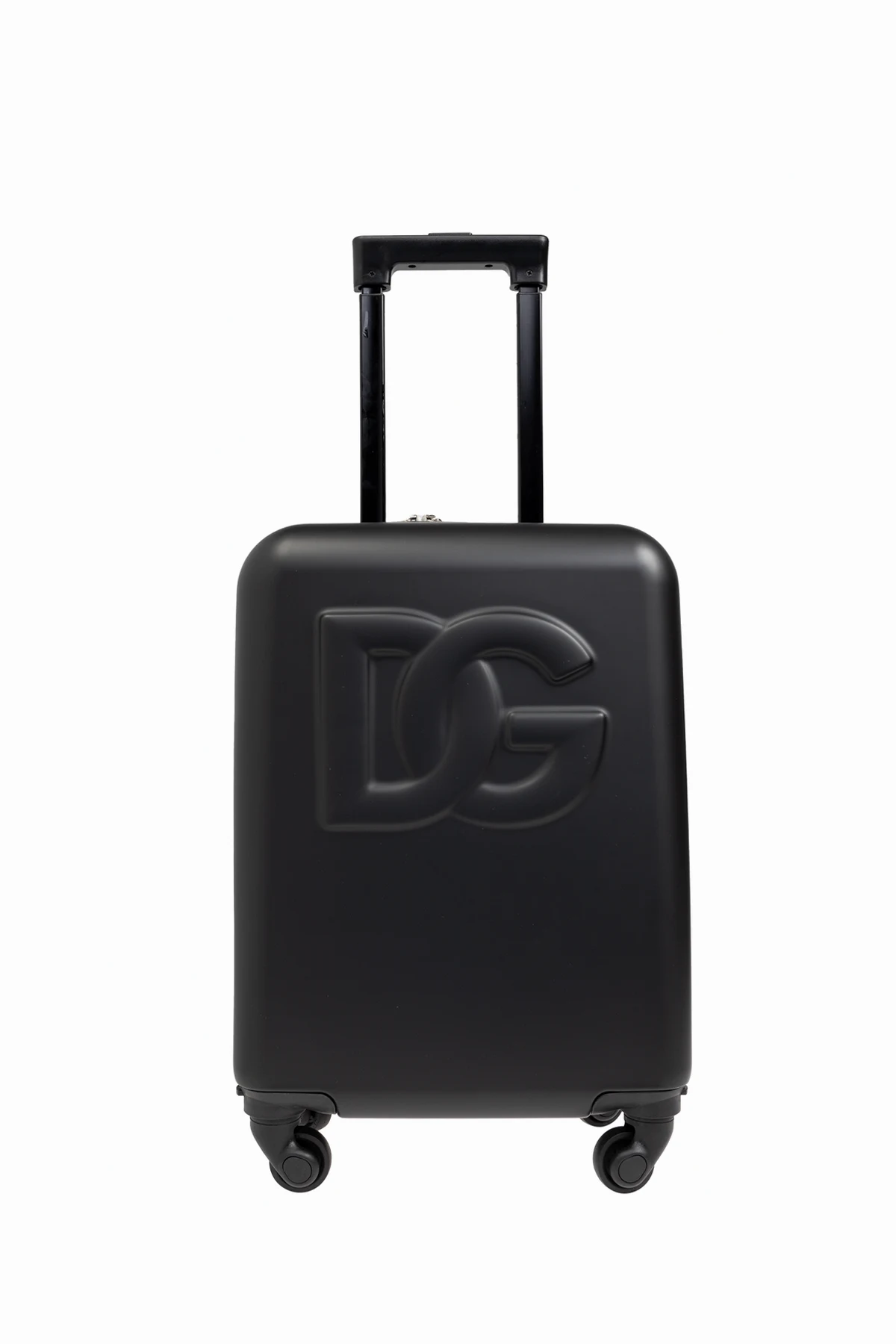 suitcase with embossed logo