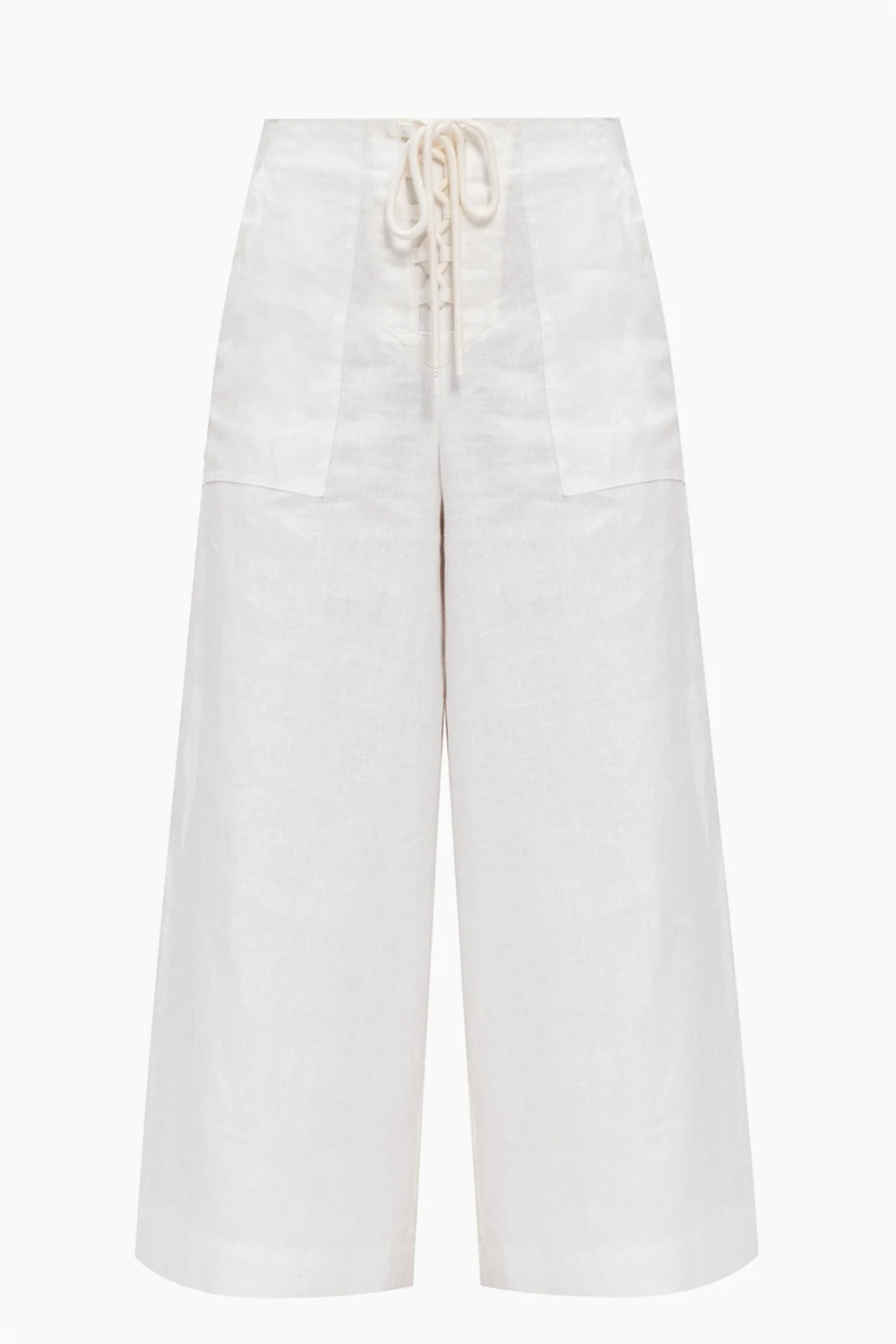 High-waisted trousers