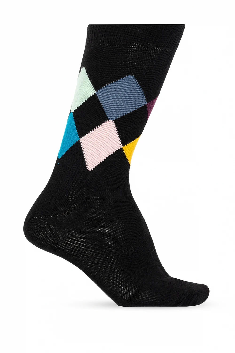 Socks with geometric pattern