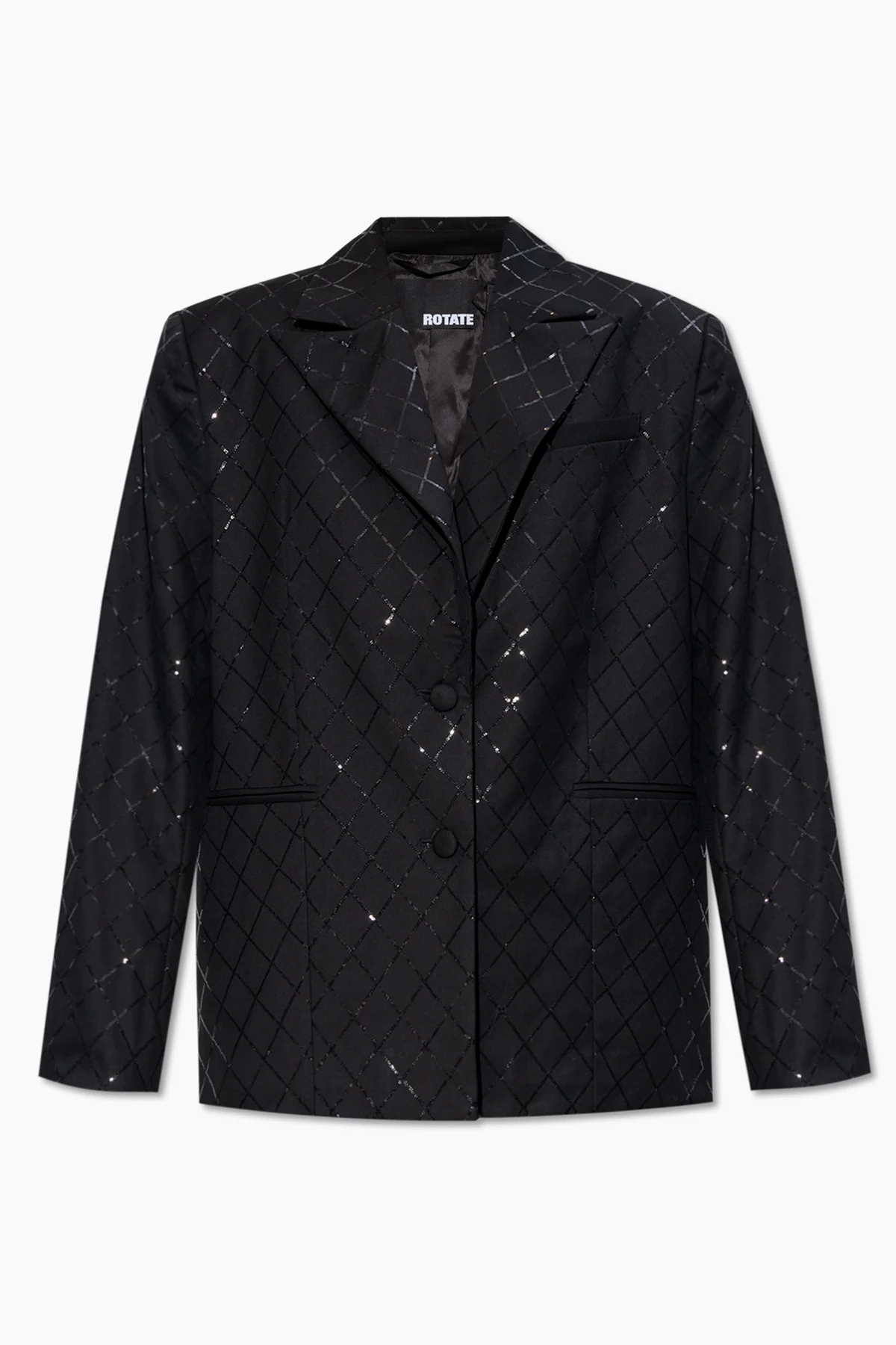BLACK Blazer with shimmering sequins