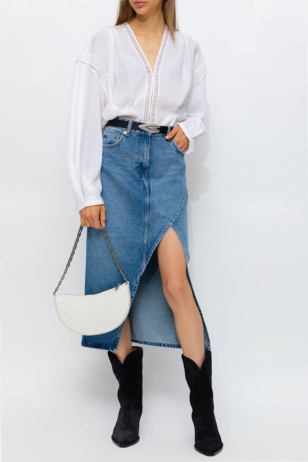 Top with stitching details