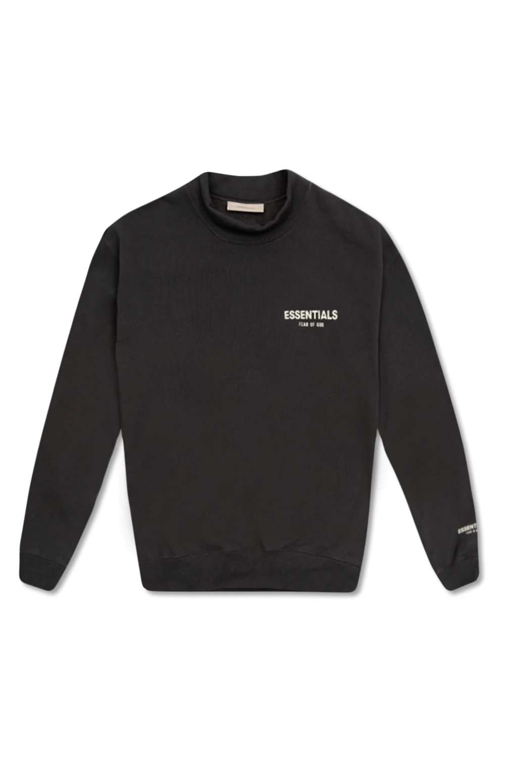 Sweatshirt with standing collar