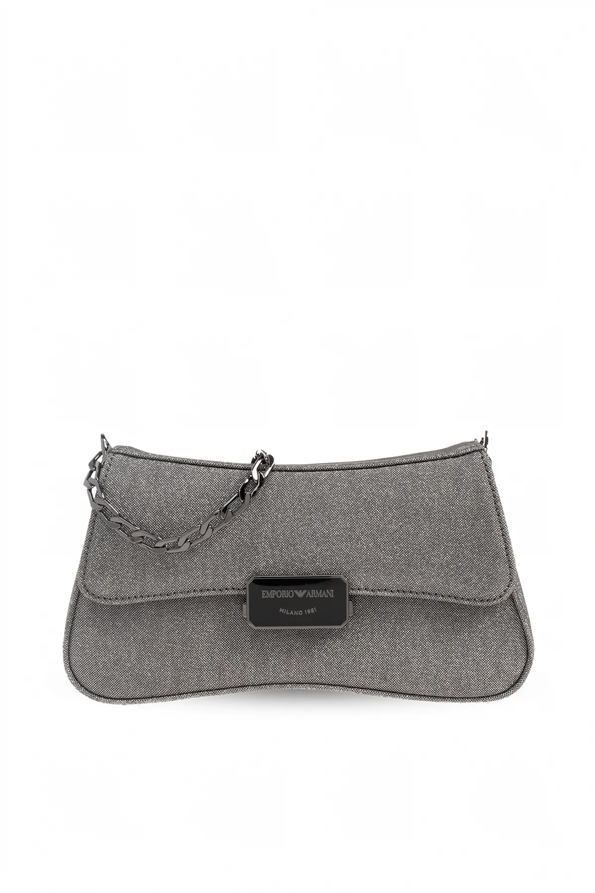 Shoulder bag with lurex yarn