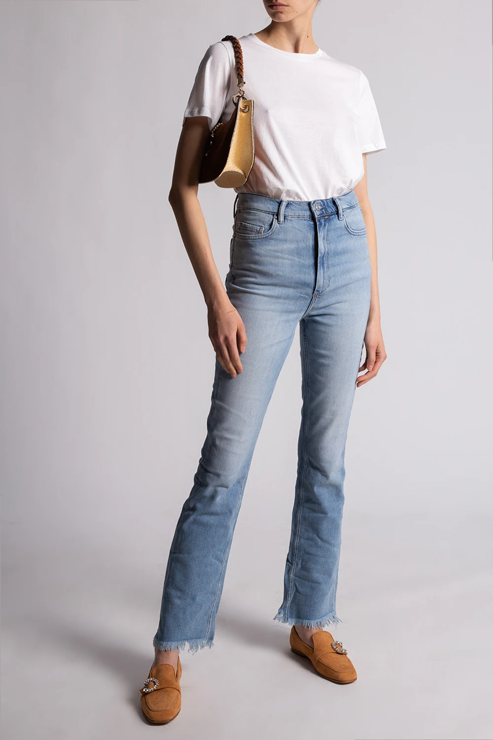 T-shirt z okrągłym dekoltem