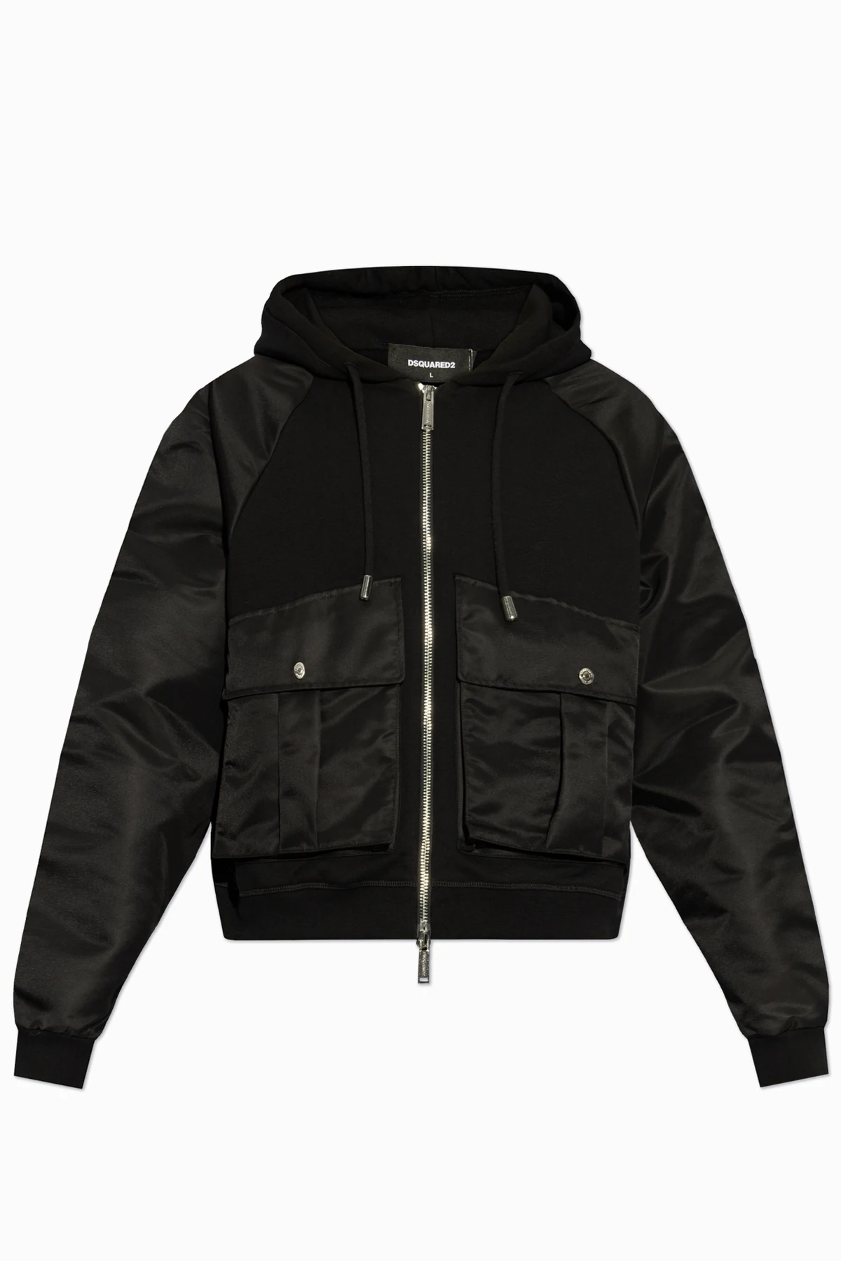 Jacke aus kombinierten Materialien