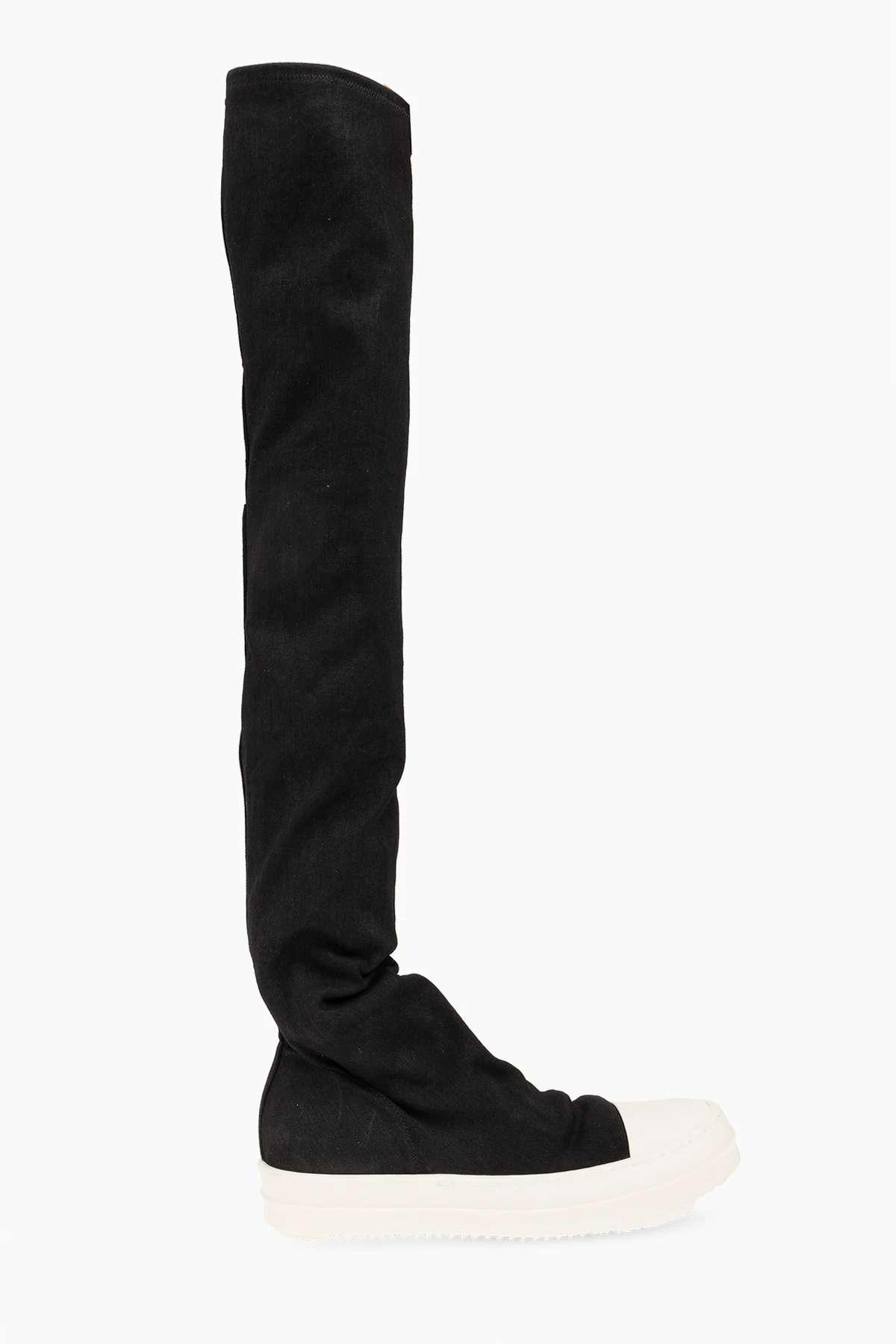 Sneakers with over-the-knee socks