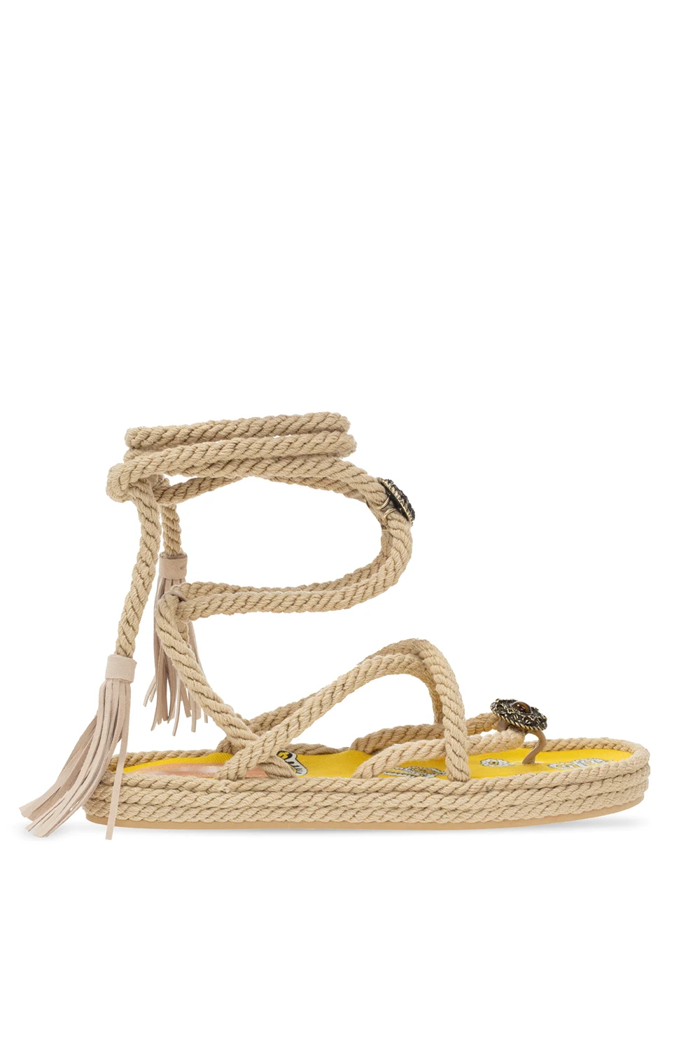 Woven platform sandals