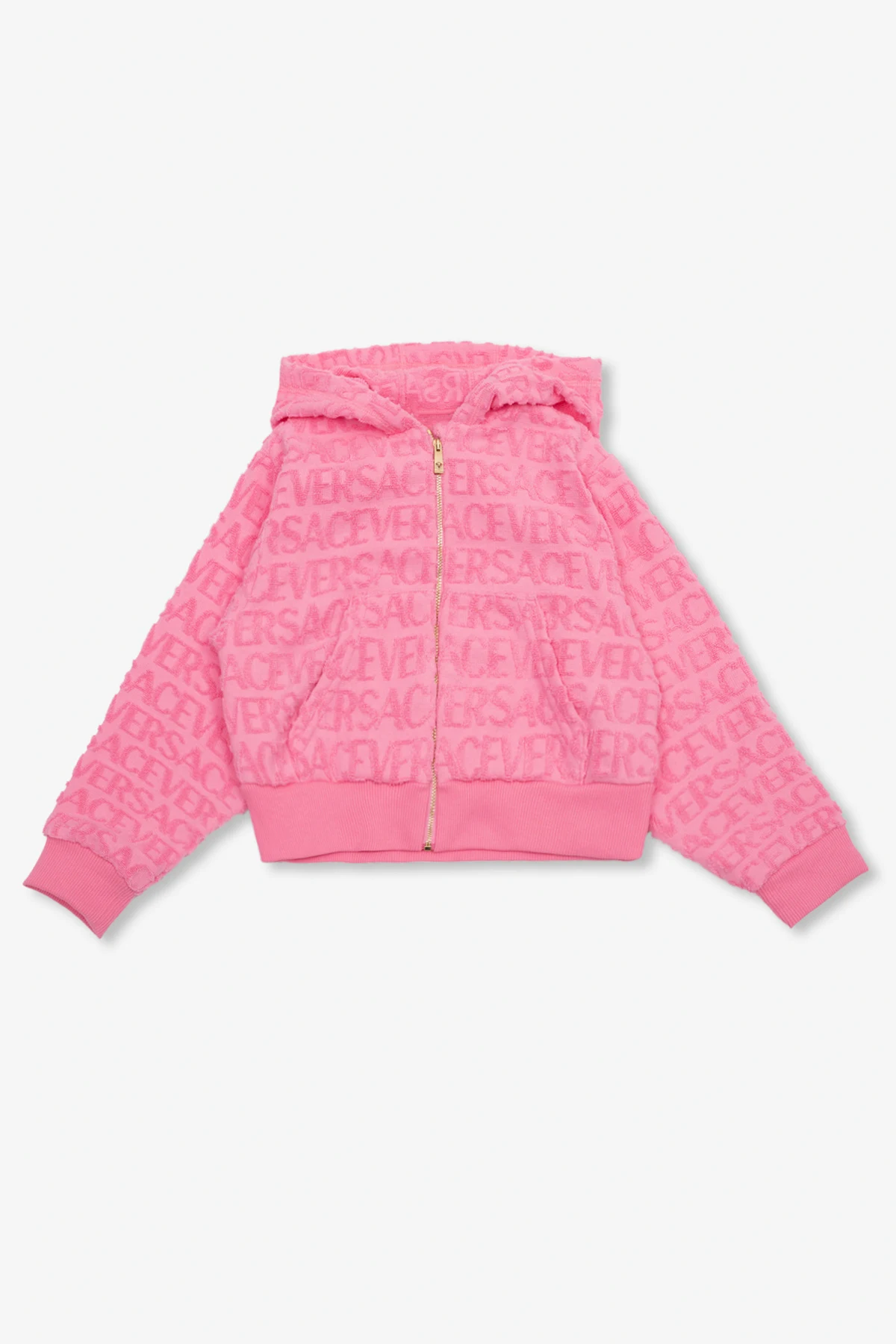 Hoodie with logo pattern