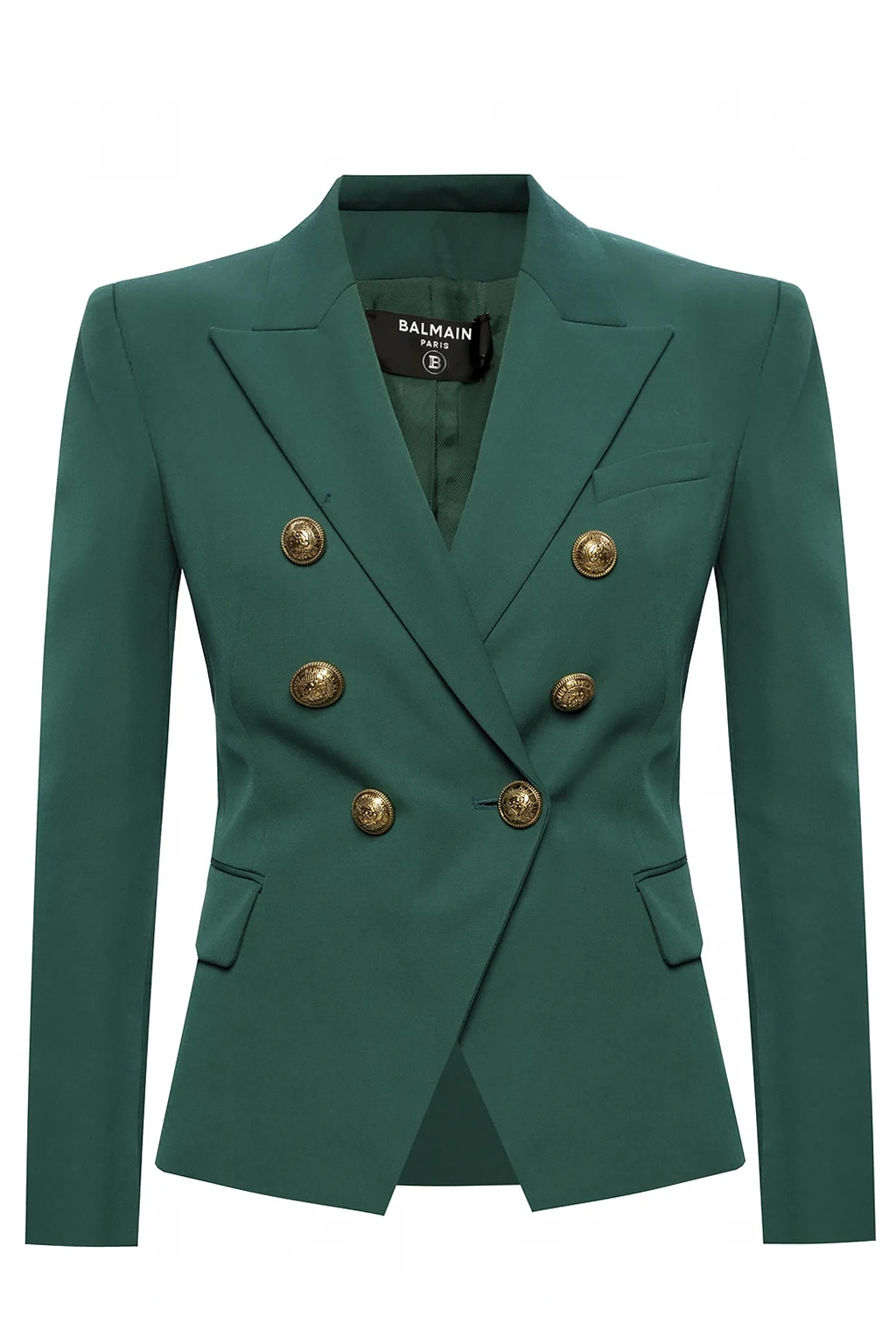 Blazer with distinctive buttons