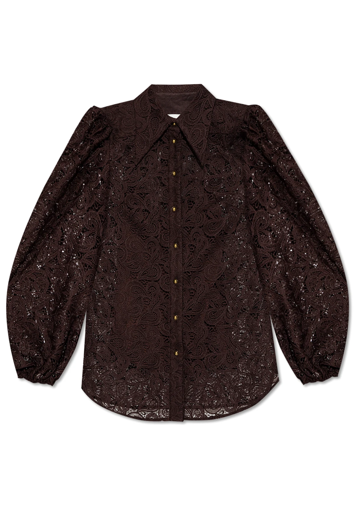 BROWN Lace Shirt