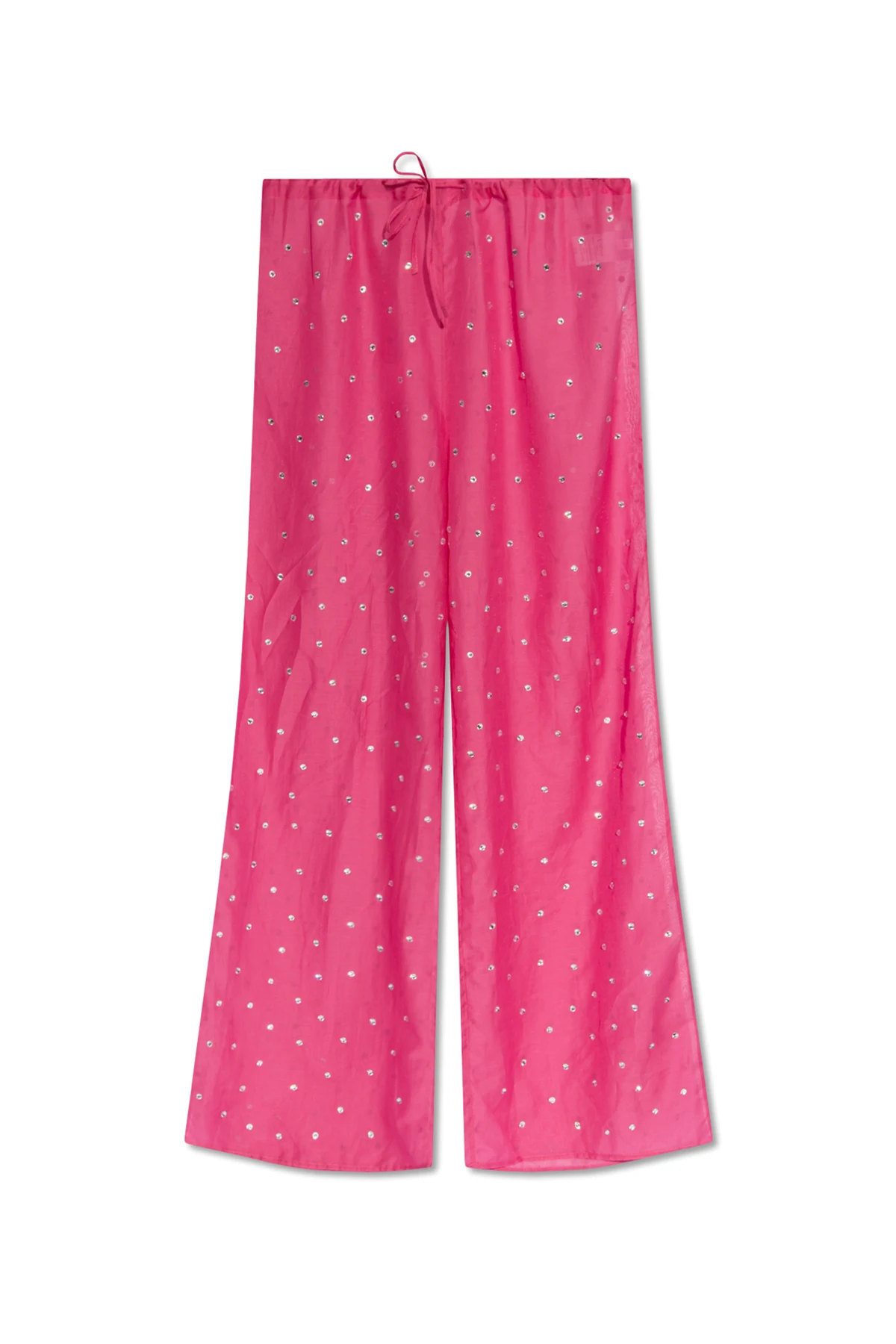 Crystal-embellished trousers