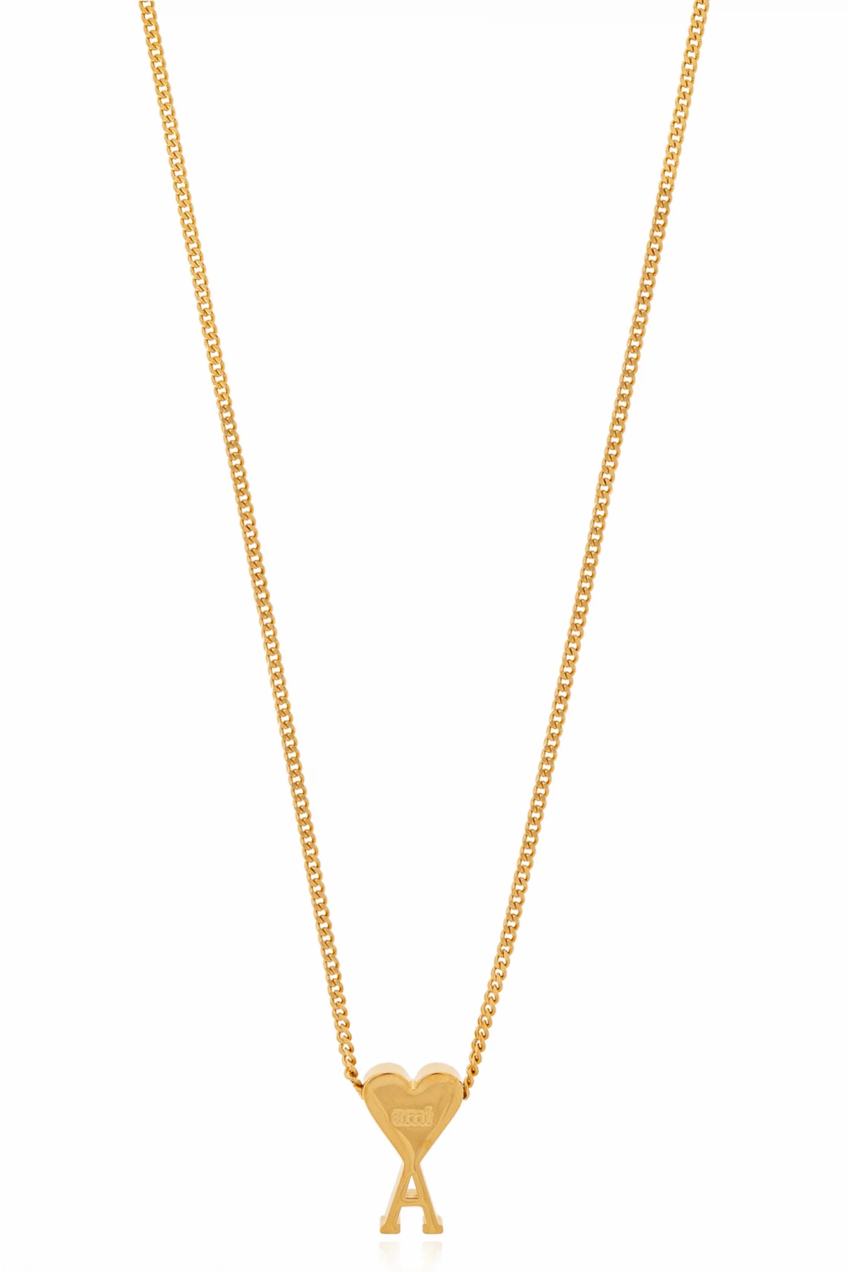 GOLD Necklace with logo pendant