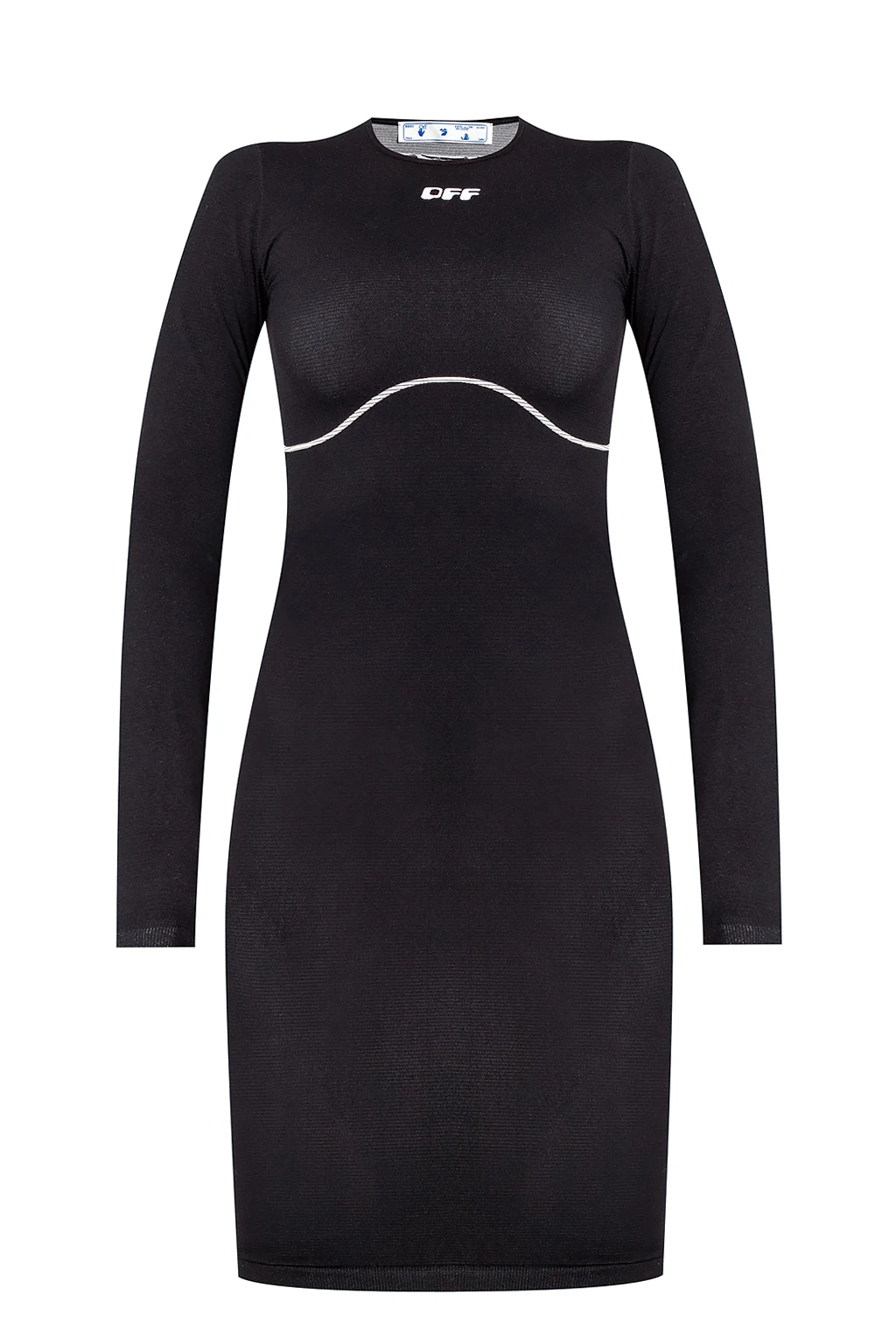Fitted dress with logo