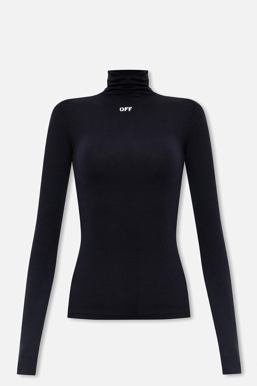 Turtleneck top with logo