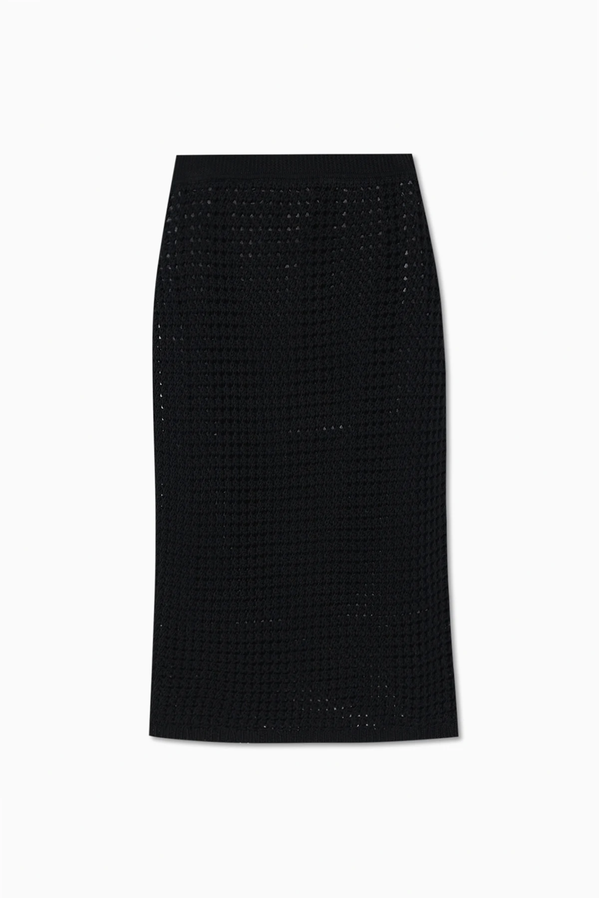 Skirt with decorative knit