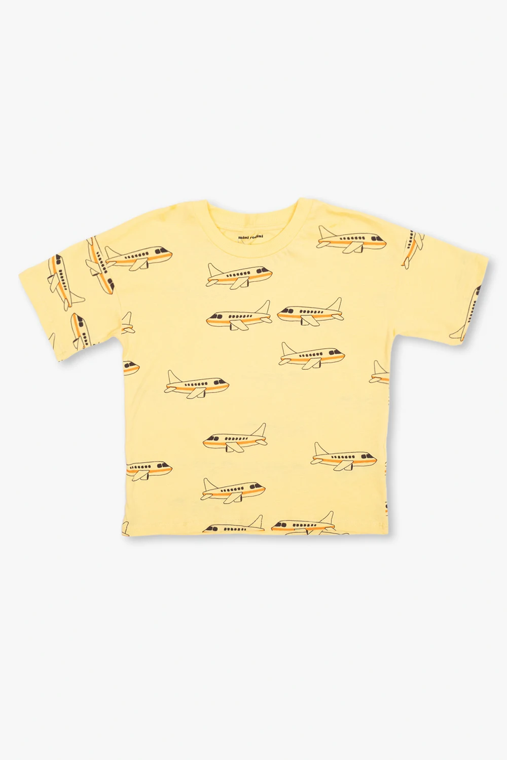 T-shirt with motif of airplanes
