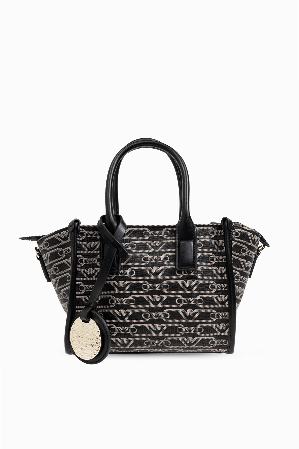 Shoulder bag with monogram