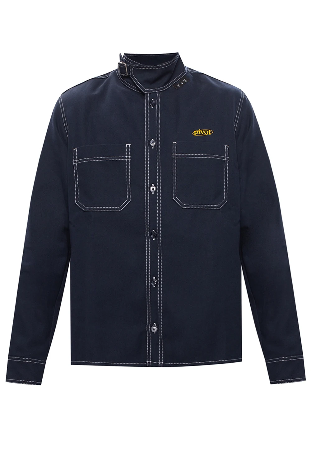 Band collar shirt