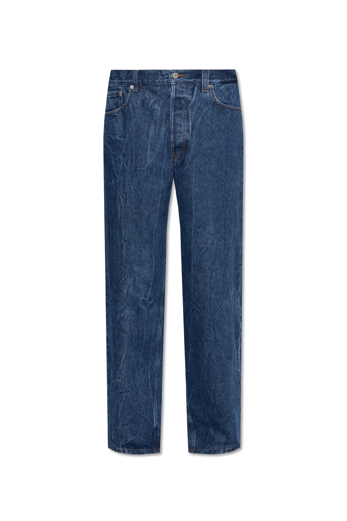 Tapered leg jeans