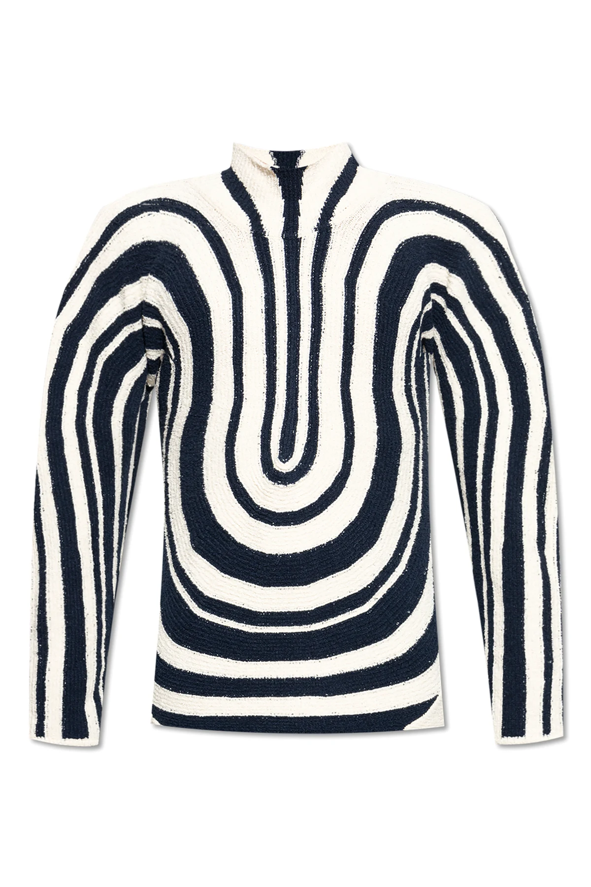 Gemusterter Rollkragenpullover