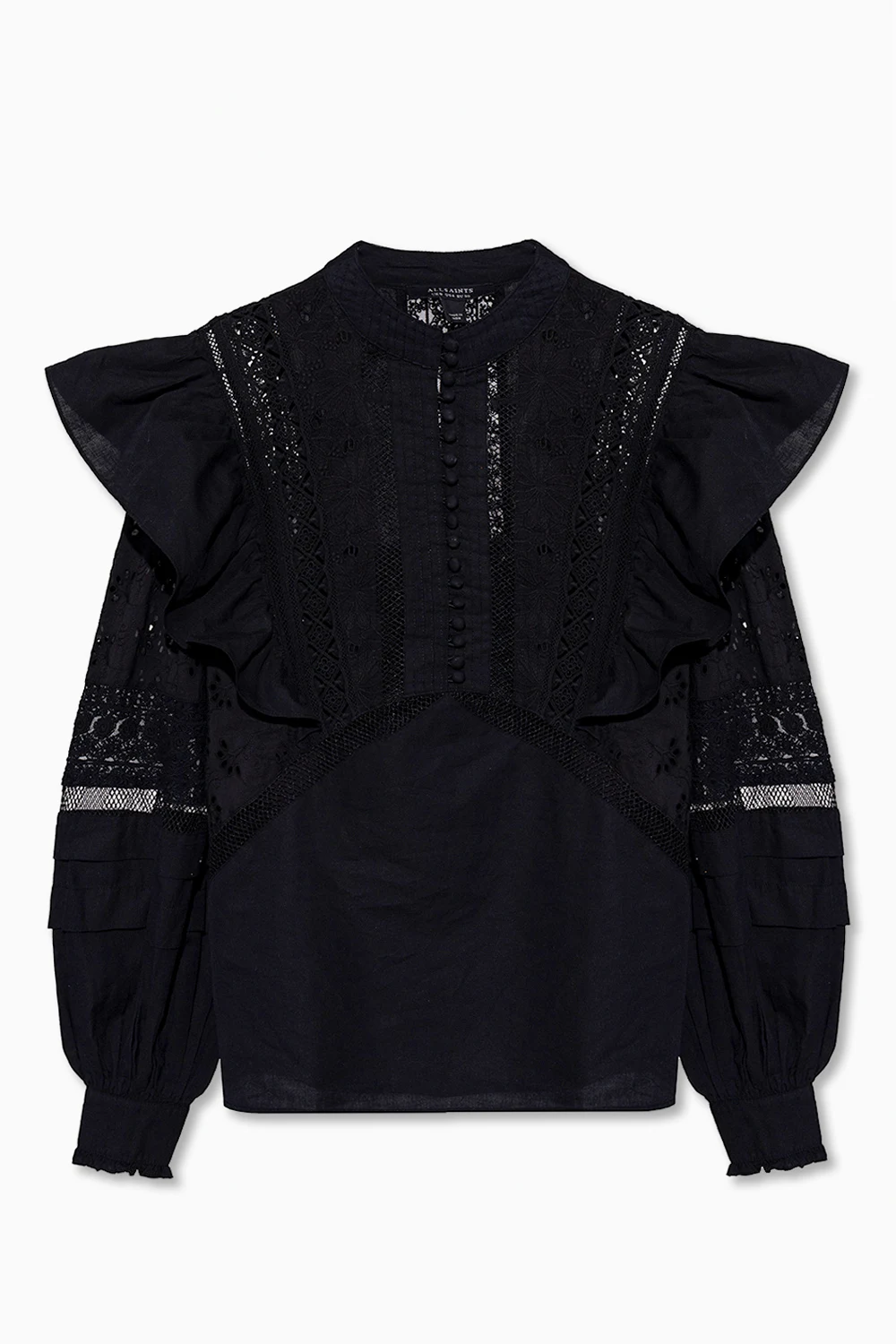 ‘Prim’ top with puff  sleeves
