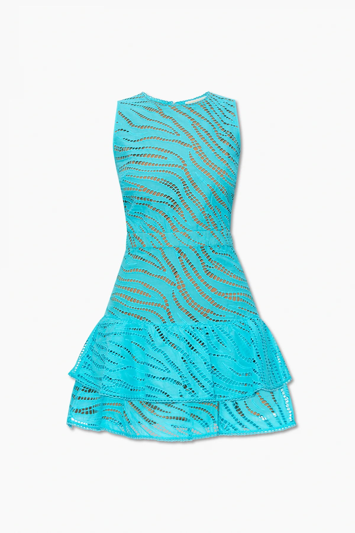 Sleeveless openwork dress