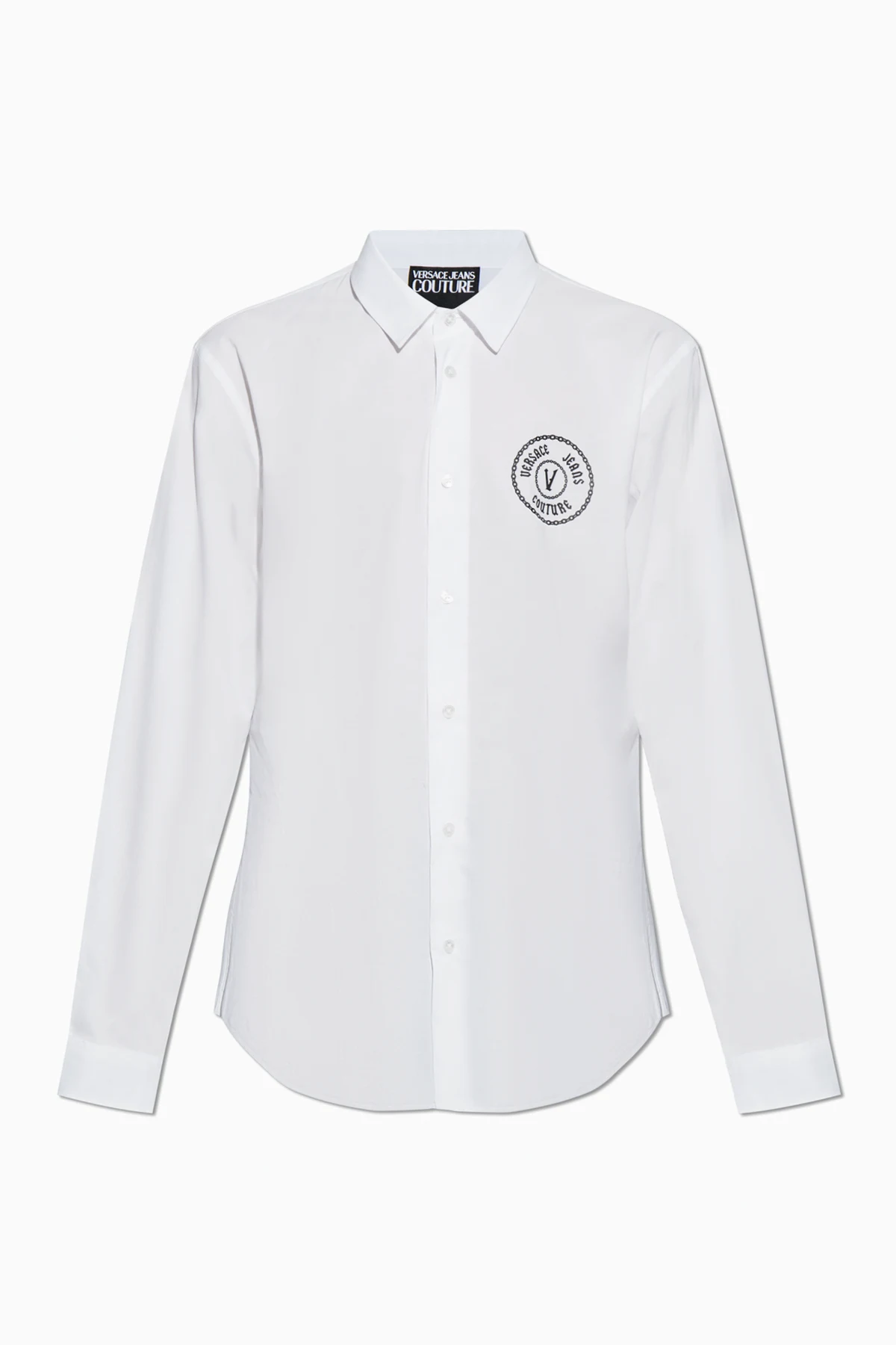 Shirt with embroidered logo