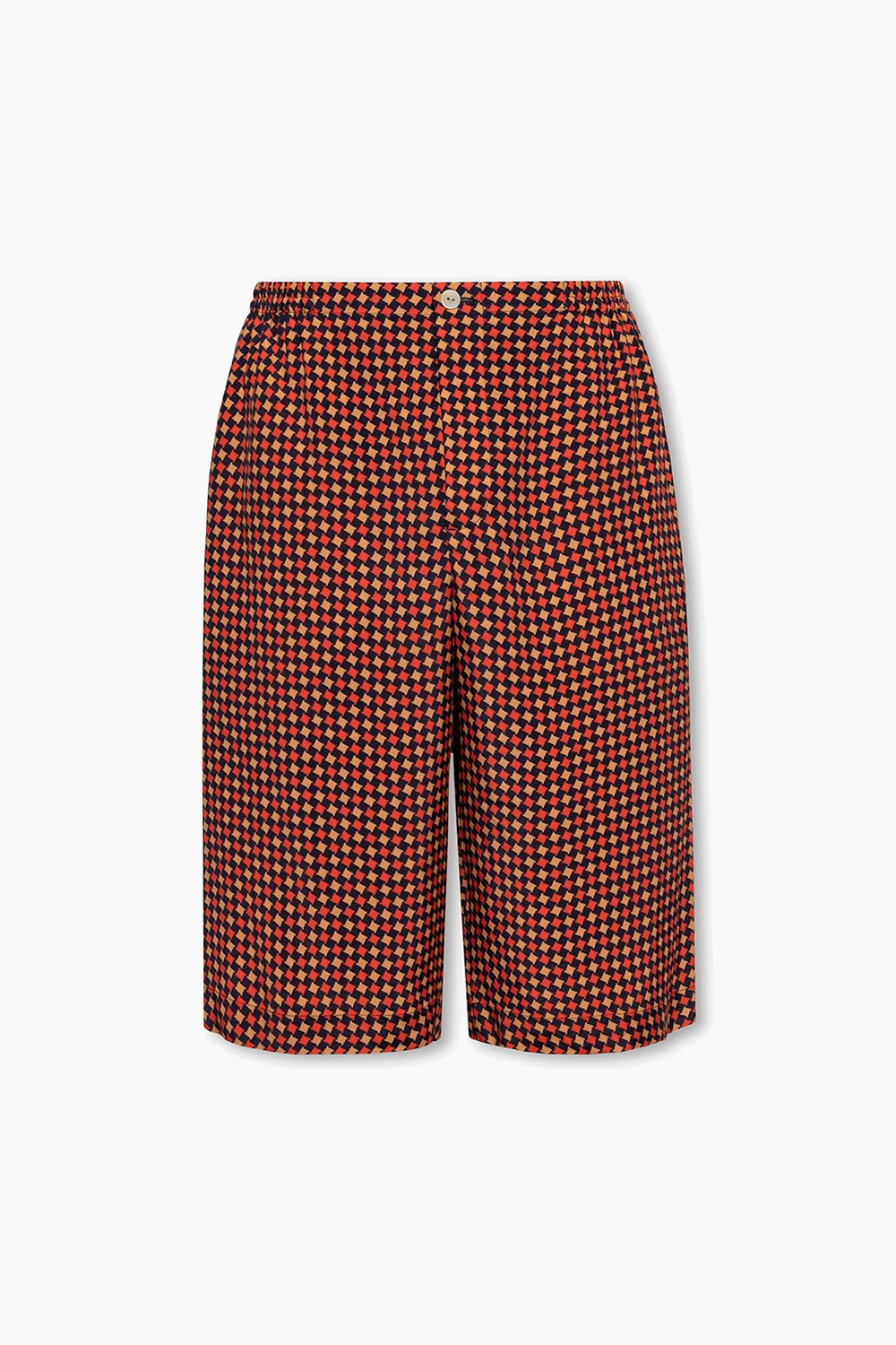 Shorts with geometric pattern