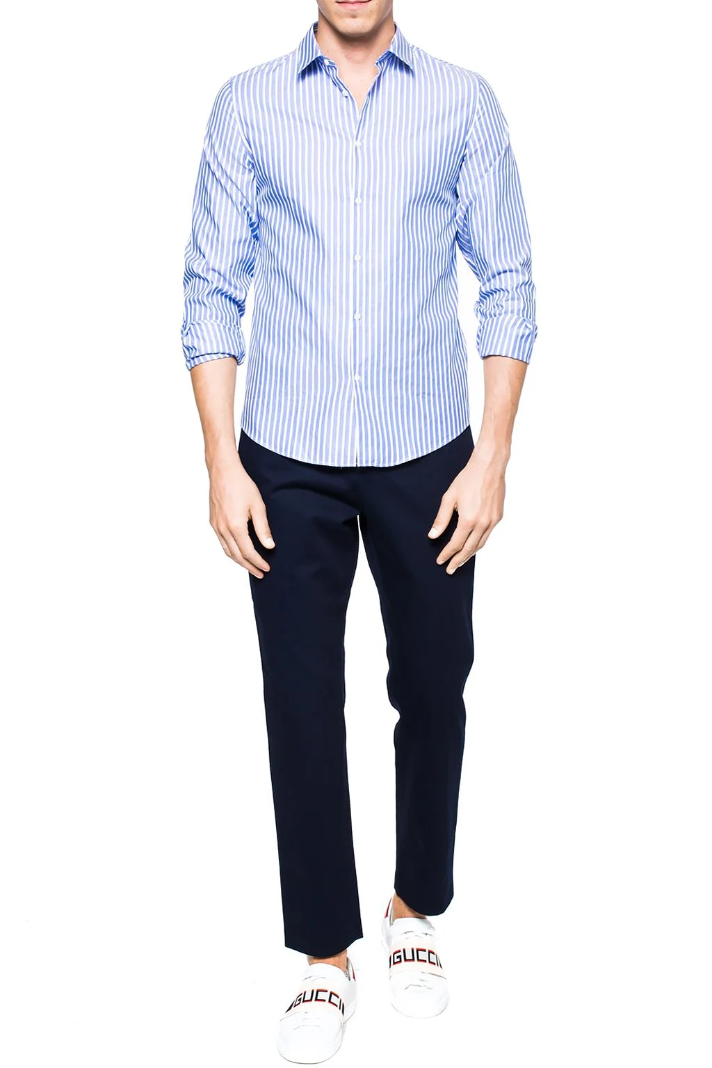 Logo-embroidered trousers