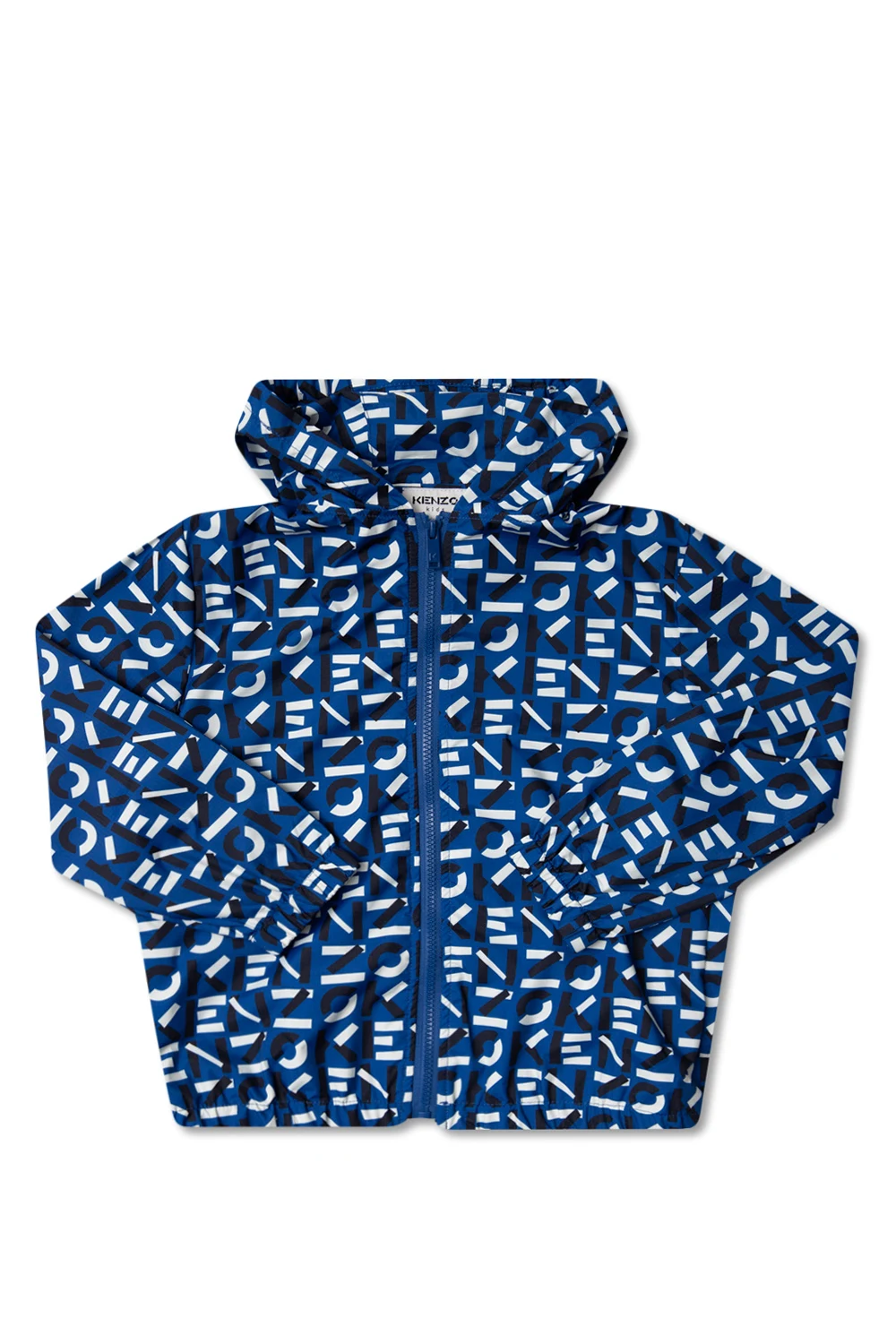 Patterned rain jacket